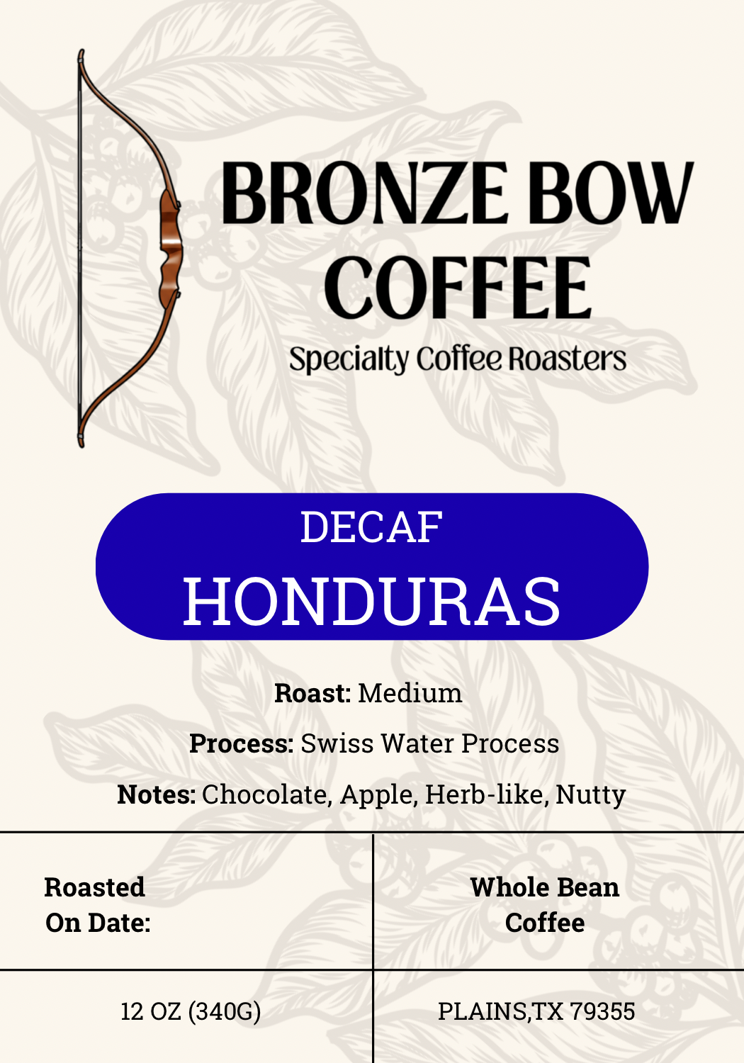 Decaf Honduras (Swiss Water Process)