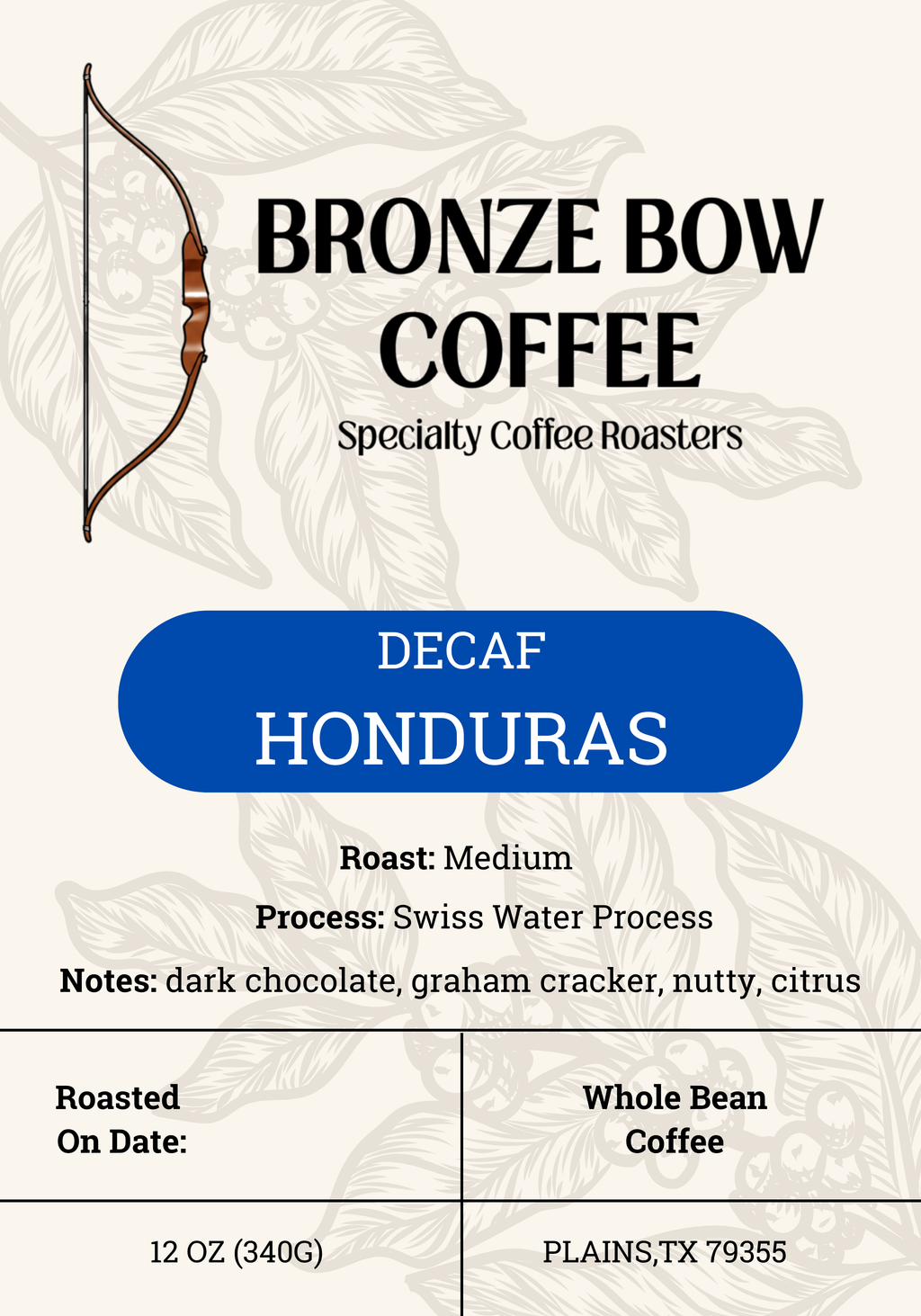 Decaf Honduras (Swiss Water Process)
