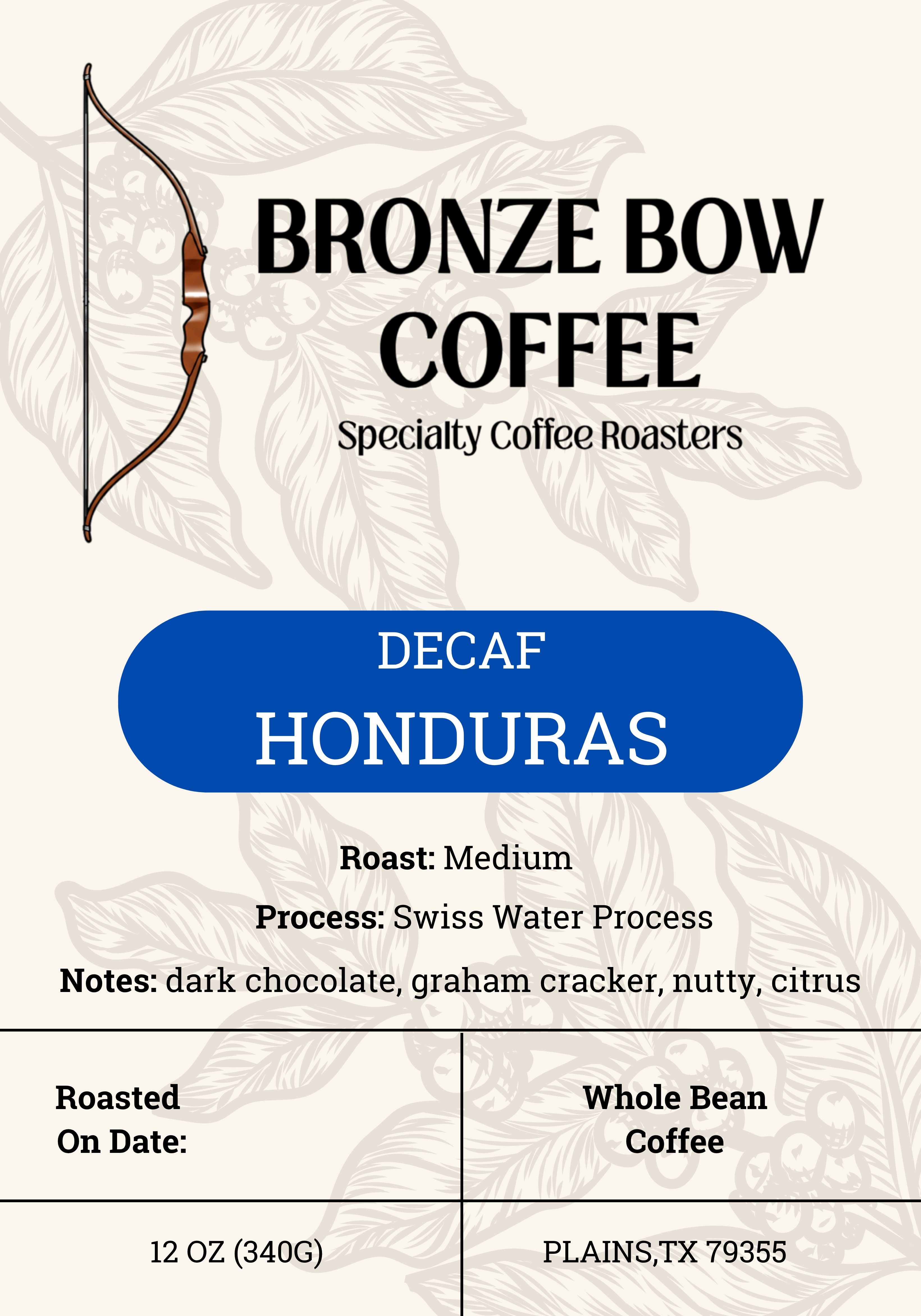 Decaf Honduras (Swiss Water Process)